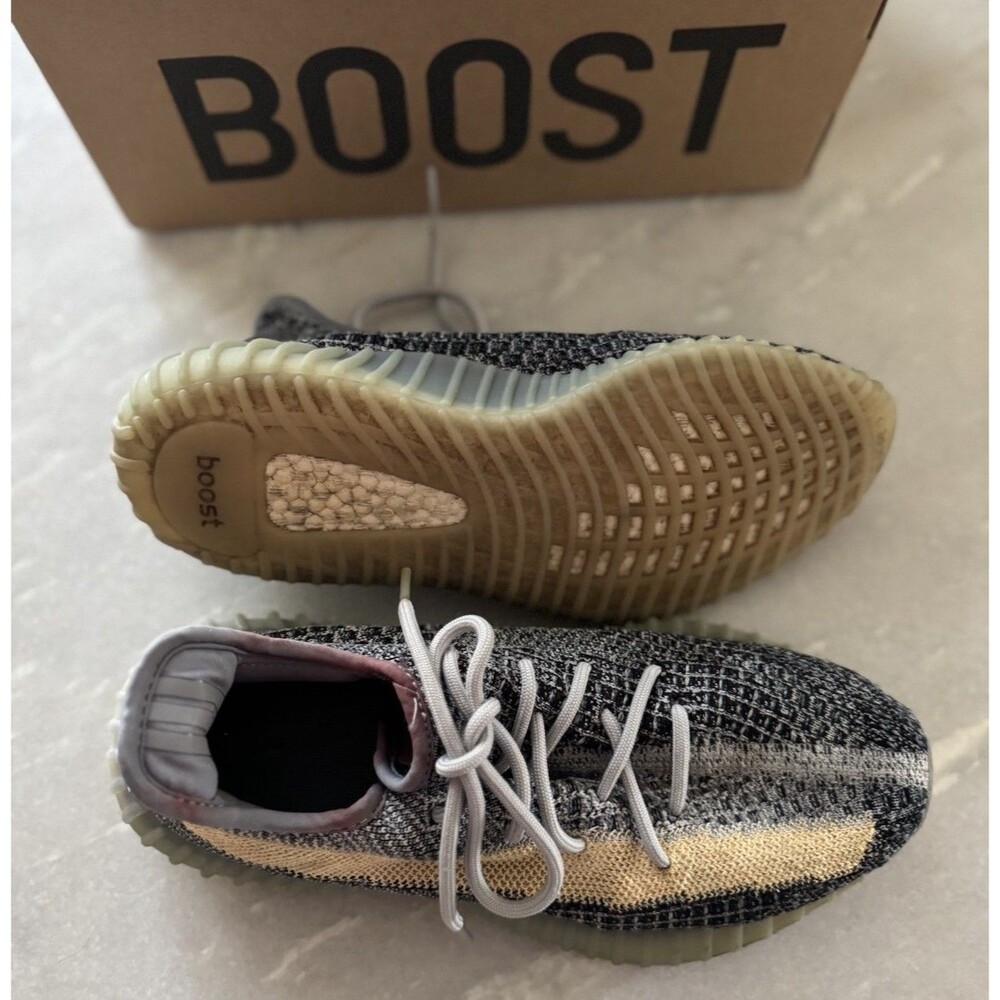 Yeezy Boost 350 V2 Ash Blue Sneakers Men’s Size 8 - Picture 5 of 10